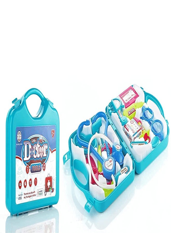 QEXLE Doctor Play Set with Foldable Suitcase, Doctor Set Toy Game Kit, Compact Medical Accessories Toy Set Pretend Play Sets,Docter Kit Toy for Kids. (Kids Doctor Tools Set) - Image 4